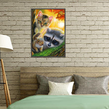 Lade das Bild in den Galerie-Viewer, Süße Tiere - voller runder Diamant - 40x30cm