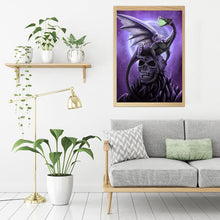 Lade das Bild in den Galerie-Viewer, Böse Schädel Drachen - voller Diamant-Malerei - 30x40cm