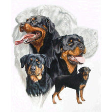 Lade das Bild in den Galerie-Viewer, Hunde-Gruppe - volle Diamant-Malerei - 40x30cm