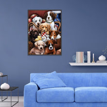 Lade das Bild in den Galerie-Viewer, Hund - voller runder Diamant - 30x40cm