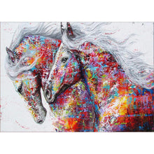 Lade das Bild in den Galerie-Viewer, Bunte Pferd - volle Diamant-Malerei - 40x30cm