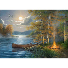 Lade das Bild in den Galerie-Viewer, Fantasy-Ansicht - voller runder Diamant - 40x30cm