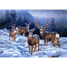 Lade das Bild in den Galerie-Viewer, Süße Tiere - voller runder Diamant - 40x30cm