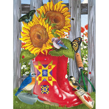 Lade das Bild in den Galerie-Viewer, Blume - voller runder Diamant - 40x30cm