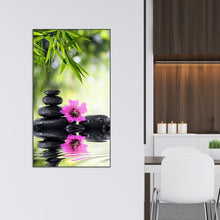 Lade das Bild in den Galerie-Viewer, Blume - voller runder Diamant - 30x48cm