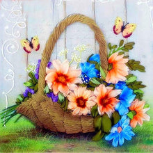 Lade das Bild in den Galerie-Viewer, Blume - voller runder Diamant - 30x30cm