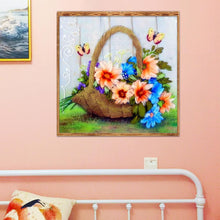 Lade das Bild in den Galerie-Viewer, Blume - voller runder Diamant - 30x30cm