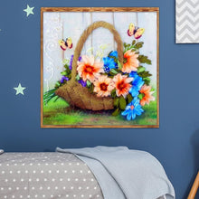 Lade das Bild in den Galerie-Viewer, Blume - voller runder Diamant - 30x30cm