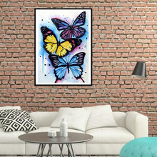 Lade das Bild in den Galerie-Viewer, Schmetterling - voller runder Diamant - 40x30cm