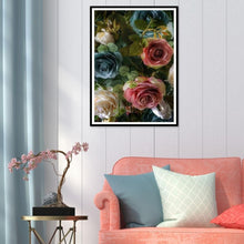 Lade das Bild in den Galerie-Viewer, Blume - voller runder Diamant - 40x30cm