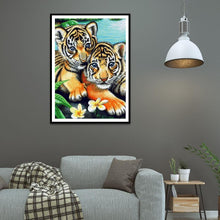 Lade das Bild in den Galerie-Viewer, Süße Tiere - voller runder Diamant - 40x30cm