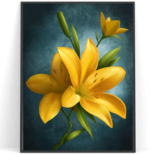 Lade das Bild in den Galerie-Viewer, Blume - voller runder Diamant - 40x30cm
