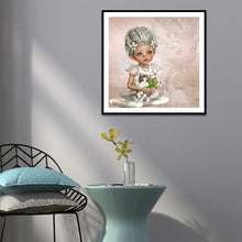 Lade das Bild in den Galerie-Viewer, Mädchen - voller runder Diamant - 30x30cm
