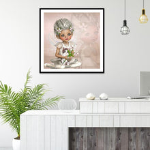 Lade das Bild in den Galerie-Viewer, Mädchen - voller runder Diamant - 30x30cm