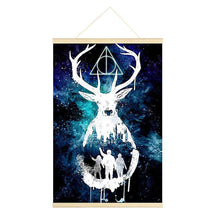Lade das Bild in den Galerie-Viewer, Hängende Hirsche - voller runder Diamant - 40x60cm
