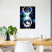 Lade das Bild in den Galerie-Viewer, Hängende Hirsche - voller runder Diamant - 40x60cm