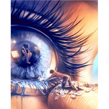 Lade das Bild in den Galerie-Viewer, Auge - volle Diamant-Malerei - 40x30cm