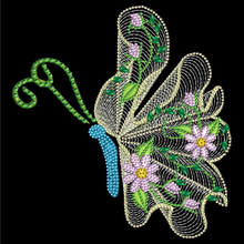 Lade das Bild in den Galerie-Viewer, Schmetterling-Kristall-Rhinestone-Diamant-Malerei(30*30CM)