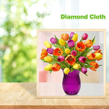 Lade das Bild in den Galerie-Viewer, Blumen - voller runder Diamant - 30x30cm