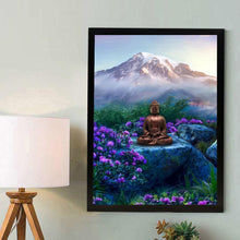 Lade das Bild in den Galerie-Viewer, Buddha-Statue - voller runder Diamant - 30x40cm