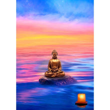 Lade das Bild in den Galerie-Viewer, Buddha-Statue - voller runder Diamant - 30x40cm