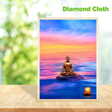 Lade das Bild in den Galerie-Viewer, Buddha-Statue - voller runder Diamant - 30x40cm