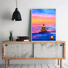 Lade das Bild in den Galerie-Viewer, Buddha-Statue - voller runder Diamant - 30x40cm
