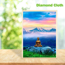 Lade das Bild in den Galerie-Viewer, Buddha-Statue - voller runder Diamant - 30x40cm