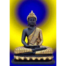 Lade das Bild in den Galerie-Viewer, Buddha-Statue - voller runder Diamant - 30x40cm
