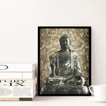 Lade das Bild in den Galerie-Viewer, Buddha-Statue - voller runder Diamant - 30x40cm