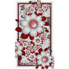 Lade das Bild in den Galerie-Viewer, Blumenschmetterling - voller runder Diamant - 30x48cm