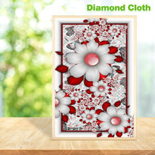 Lade das Bild in den Galerie-Viewer, Blumenschmetterling - voller runder Diamant - 30x48cm