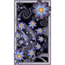 Lade das Bild in den Galerie-Viewer, Blumenschmetterling - voller runder Diamant - 30x40cm