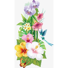 Lade das Bild in den Galerie-Viewer, Blumenschmetterling - voller runder Diamant - 30x48cm