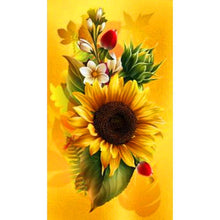 Lade das Bild in den Galerie-Viewer, Blumenschmetterling - voller runder Diamant - 30x48cm
