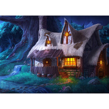 Lade das Bild in den Galerie-Viewer, Haus - voller runder Diamant - 40x30cm