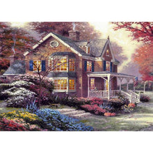 Lade das Bild in den Galerie-Viewer, Haus - voller runder Diamant - 40x30cm