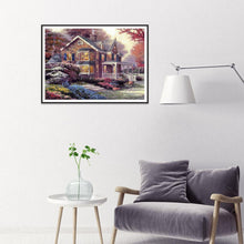 Lade das Bild in den Galerie-Viewer, Haus - voller runder Diamant - 40x30cm