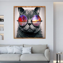 Lade das Bild in den Galerie-Viewer, Kunst - voller runder Diamant - 30x30cm