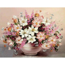 Lade das Bild in den Galerie-Viewer, Blumen - voller runder Diamant - 40x30cm