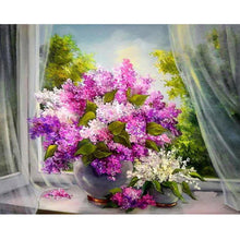Lade das Bild in den Galerie-Viewer, Blumen - voller runder Diamant - 40x30cm