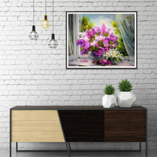 Lade das Bild in den Galerie-Viewer, Blumen - voller runder Diamant - 40x30cm