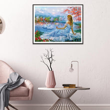 Lade das Bild in den Galerie-Viewer, Mädchen - voller runder Diamant - 40x30cm