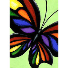 Lade das Bild in den Galerie-Viewer, Schmetterling - voller runder Diamant - 30x40cm