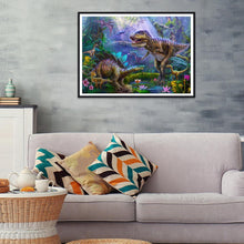 Lade das Bild in den Galerie-Viewer, Dinosaurier - voller runder Diamant - 40x30cm