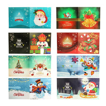 Lade das Bild in den Galerie-Viewer, 8pcs/set Christmas Greeting Cards Diamond Painting