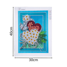 Lade das Bild in den Galerie-Viewer, Blume - teilweise speziell geformte Diamantmalerei 30*40cm