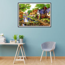 Lade das Bild in den Galerie-Viewer, Haus - voller runder Diamant - 30x40cm