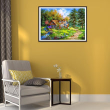 Lade das Bild in den Galerie-Viewer, Haus - voller runder Diamant - 30x40cm