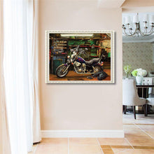 Lade das Bild in den Galerie-Viewer, Autolandschaft - voller runder Diamant - 40x30cm